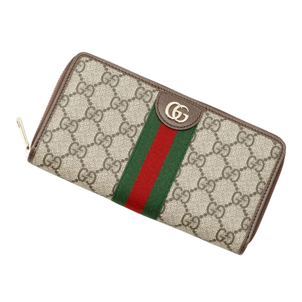 Gucci GG Supreme Ophidia Zip-Around Wallet Leather 838484 GUCCI WALLET